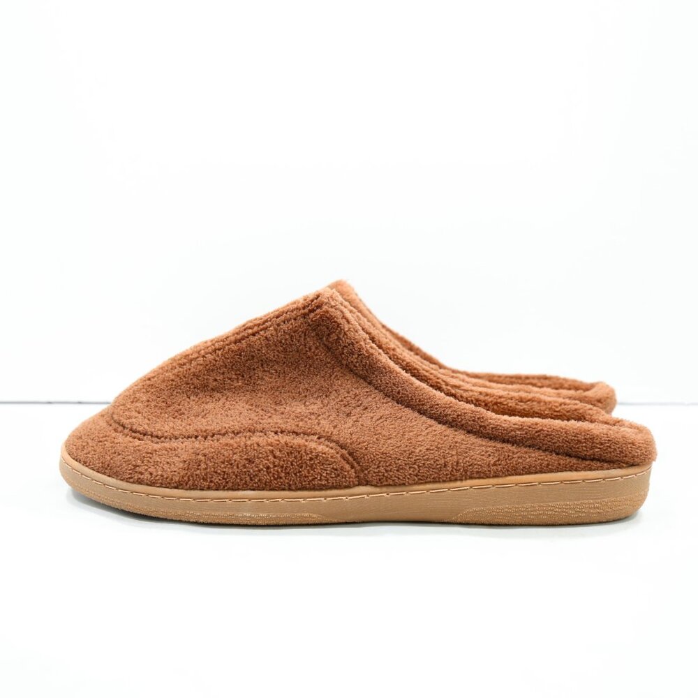 Gold Toe Brown Lightweight Fleece Slippers - Men's M/8-9 NWT